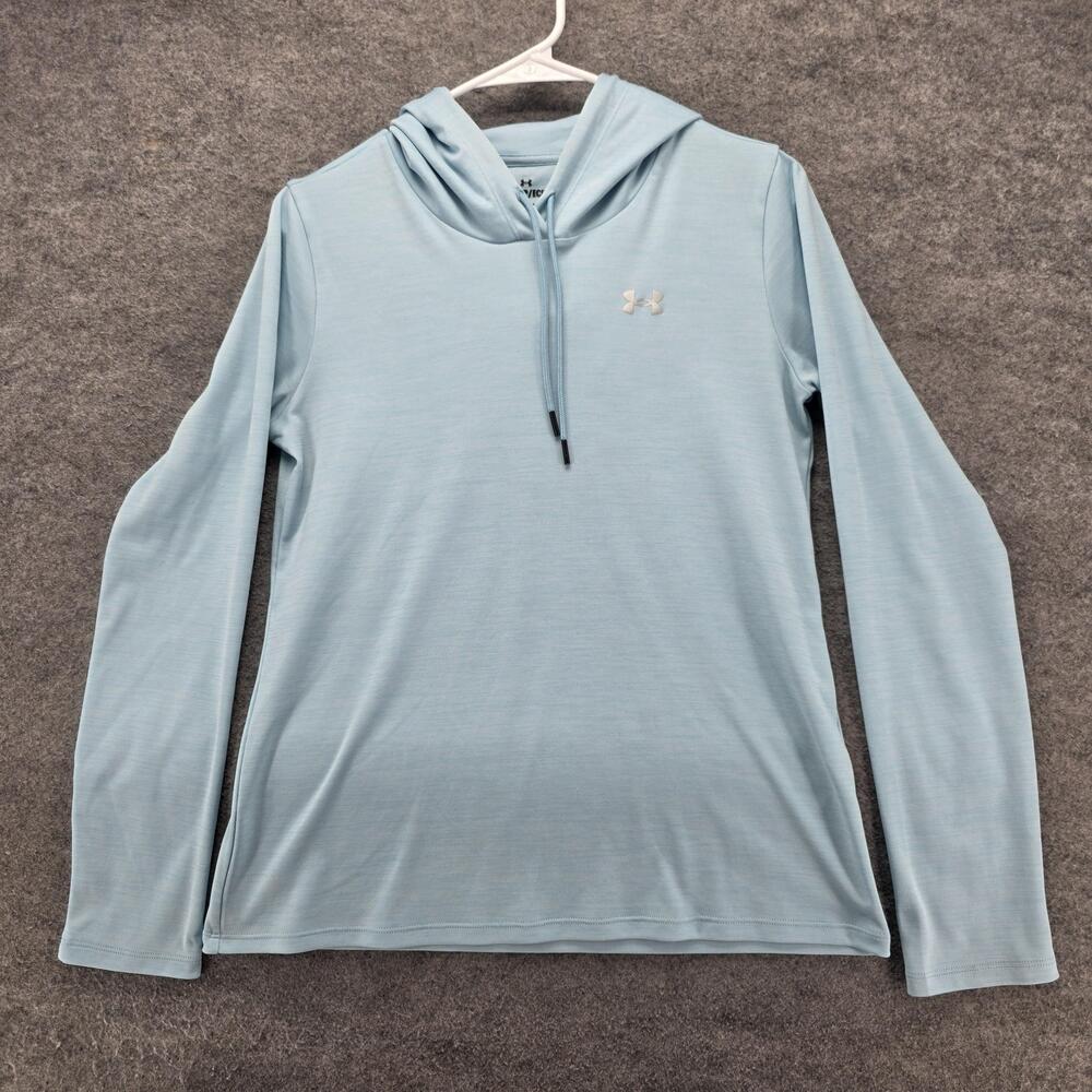 Under Armour Hoodie Mens XS Blue Loose Fit Lightweight Long Sleeve Pullover